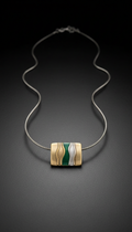 Sculpted Bar Pendant Necklace