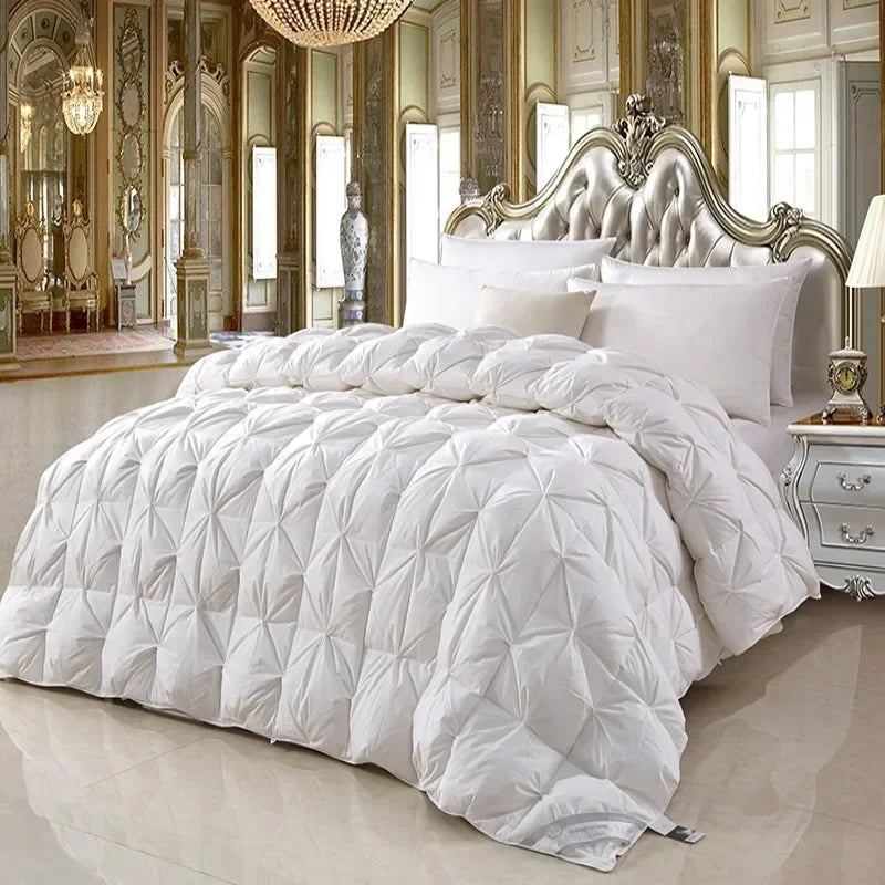 100% White Goose down Comforter, High-Quality Five-Star Hotel Twisted Flower Quilt, Pure Cotton Winter Thick Blanket down Quilt