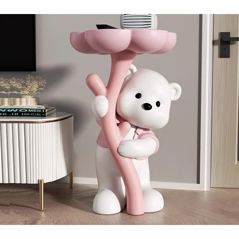 Bouquet Bear Coffee Table Living Room Decoration Large Floor High End TV Cabinet Sofa Side Table
