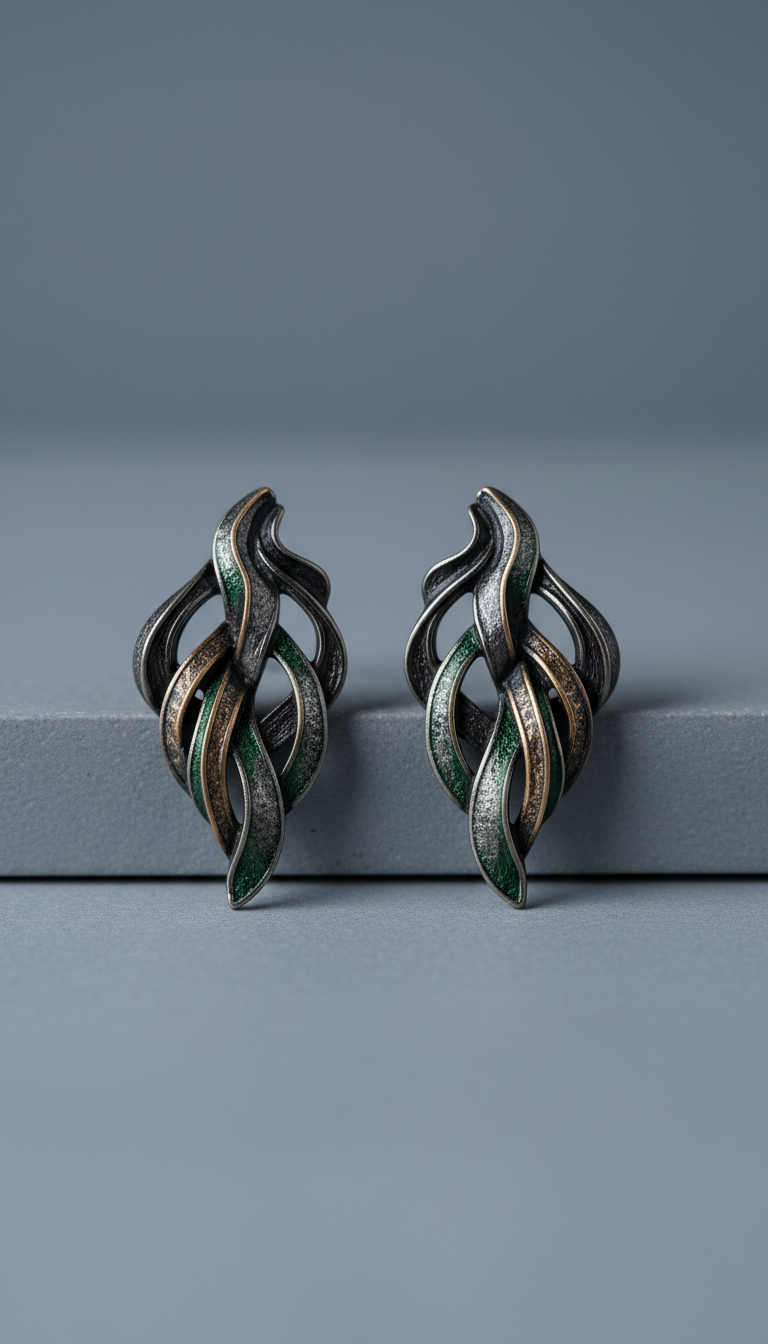 Midnight Waterfall Earrings