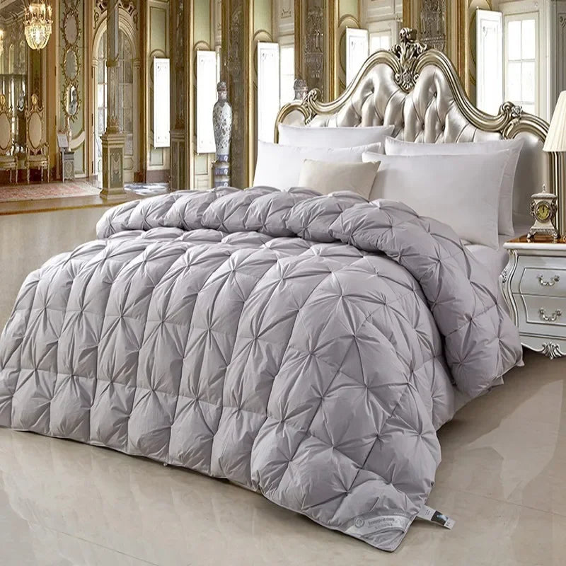 100% White Goose down Comforter, High-Quality Five-Star Hotel Twisted Flower Quilt, Pure Cotton Winter Thick Blanket down Quilt