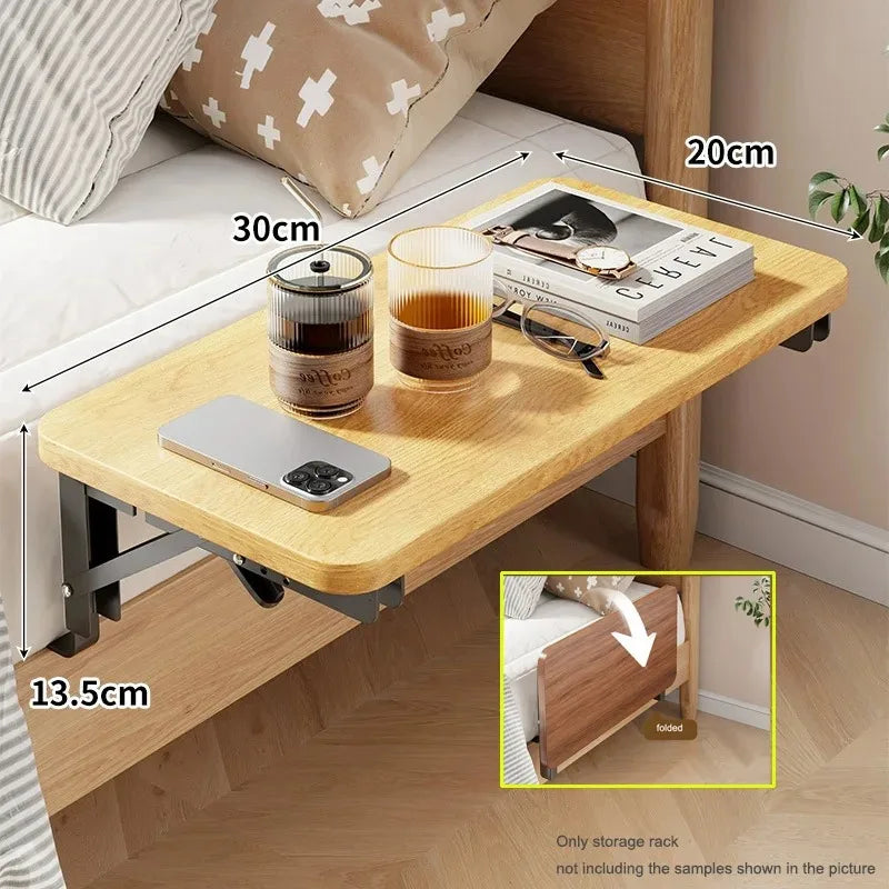Bedside Table Foldable Household Bedroom Bedside Shelf Small Side Table Rental Room Storage Artifact Side Cabinet