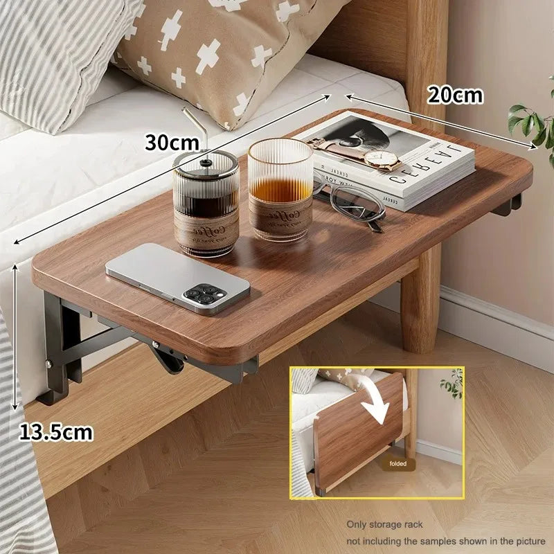 Bedside Table Foldable Household Bedroom Bedside Shelf Small Side Table Rental Room Storage Artifact Side Cabinet