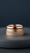 Champagne Bronze Stacking Rings Set
