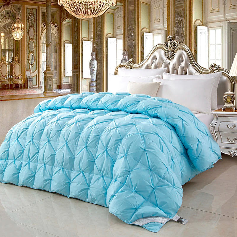 100% White Goose down Comforter, High-Quality Five-Star Hotel Twisted Flower Quilt, Pure Cotton Winter Thick Blanket down Quilt